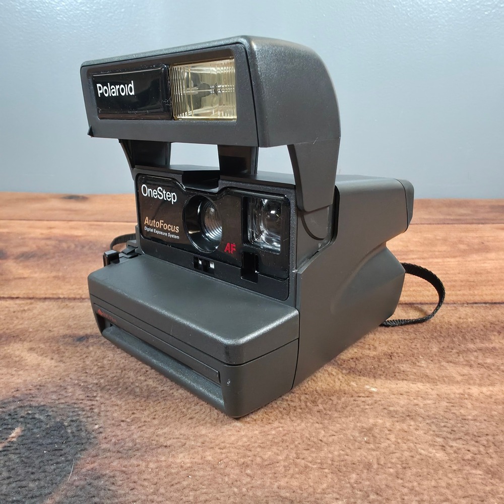 Polaroid OneStep AutoFocus Camera Dark Grey Excellent 600 Film AF - Picture 3 of 7